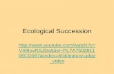 Ecological Succession -   · PDF fileEcological Succession • Ecosystems are constantly changing in response to natural and human disturbances. • As an ecosystem changes, older