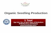 Organic Seedling Production -  · PDF fileOrganic Seedling Production ... • Physical (high water holding capacity, low bulk density, high ... broccoli and coriander