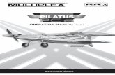 OPERATION MANUAL Ver 1 - Hitechitecrcd.com/files/Pilatus_Manual-English.pdf · Congratulations on your choice of the Multiplex Pilatus PC-6 Turbo Porter airplane. Designed to emulate