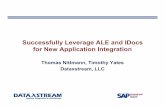 Successfully Leverage ALE and IDocs for New Application ... · PDF fileSuccessfully Leverage ALE and IDocs for New Application Integration ... Reviewing SAP Integration Scenarios between
