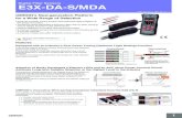Digital Fiber Sensors E3X-DA-S/MDA - tme.eu · PDF fileDigital Fiber Sensors E3X-DA-S/MDA ... ation E3X-DA11RM-S 2M E3X-DA41RM-S 2M Twin-output models ... 2 E3X-CN22 Appearance Model