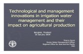 Technological and management innovations in irrigation ... · PDF fileTechnological and management innovations in irrigation water ... Dominant expertise Hydraulic engineering ...