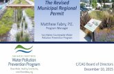 The Revised Municipal Regional Permit - C/CAGccag.ca.gov/wp-content/uploads/2015/12/Fabry_MRP_Summary_121015.pdfThe Revised Municipal Regional Permit Matthew Fabry, P.E. Program Manager