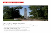 2012-2013 Annual Report Facilities Condition Assessment Program · PDF file · 2015-06-032012-2013 Annual Report Facilities Condition Assessment Program ... The team collaborated