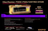 MaxTester 730C PON/METRO OTDR - Fiber   for fttx/mdu fiber deployments and troubleshooting, suitable for metro global portable fiber optic test equipment market leadership award