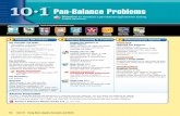 Pan-Balance Problems - Everyday Math · PDF fileStudents practice solving open number sentences. Math Boxes 10 1 ... Show students the calibrated pan balance with the two ... variable