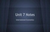 Unit 7 Notes · PDF file · 2014-12-03Developed Nations High standards of living Economies based more on industry than agriculture 35 nations out of 190 USA, Canada, European Nations,