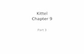 Kittel Chapter 9 - National Tsing Hua Universityspin/course/106S/Ch 9-3.pdf · Kittel Chapter 9 Part 3, See slide 10 Na metal. ... in Problem 8. The k p perturbation ... Chapter 10.