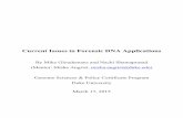 Current Issues in Forensic DNA Applications - pgEdpged.org/.../2016/03/Current-Issues-in-Forensic-DNA-Applications.pdf · White Paper: Current Issues in Forensic DNA Applications