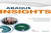 INSIGHTS - · PDF fileABAQUS Insights Feb/March 007 INSIGHTS In this issue: ABAQUS Training Schedule and Web Seminars Letter from Scott Berkey, Vice President, Worldwide Operations