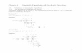 Chapter01 Quadratic Equations and Quadratic · PDF fileChapter 1 Quadratic Equations and Quadratic Functions ... 1.1.2 Quadratic Formula The two roots of the quadratic equation 0ax2