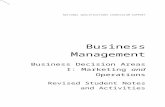 Business Management: Business Decision Areas 1 · Web viewBusiness Management Business Decision Areas I: Marketing and Operations Revised Student Notes and Activities [HIGHER] The