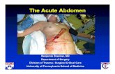 The Acute Abdomen - NCEMSF - acute... · The Acute Abdomen Benjamin Braslow, MD Department of Surgery Division of Trauma / Surgical Critical Care University of Pennsylvania School