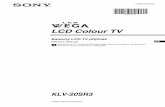 LCD Colour TV - download.sony-europe.comdownload.sony-europe.com/pub/manuals/eu/KLV20SR3_CZ.pdf · KLV-L32M1/KE-P42M1 2-148-999-11(1) 4CZ Průvodce rychlým startem Tato kapitola