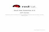 Red Hat Satellite 6 · PDF fileRed Hat Satellite 6.0 API Guide Reference documentation for using Satellite's Representational State Transfer (REST) APIs Last Updated: 2017-09-19