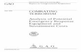 NSIAD-99-151 Combating Terrorism: Analysis of Potential ... · PDF fileTERRORISM Analysis of Potential Emergency Response ... Under the Nunn-Lugar-Domenici Domestic Preparedness program,1