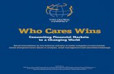 Compact Who Cares Wins - United Nations Environment Sector Initiative Who Cares Wins Endorsing institutions The report is the result of a joint initiative of the following companies: