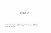 Stacks - University of Arizonamercer/Presentations/16-StacksQueues.pdfUsing Java’s Stack Object ... Evaluating postfix expressions ! Stacks set up the evaluation of expressions.