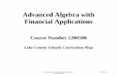 Advanced Algebra with Financial Applications - Lake · PDF file1. Work with a budgeting sheet . 2. Compare planned expenses . with actual expenses . ... Advanced Algebra with Financial
