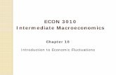 ECON 3010 Intermediate Macroeconomics - UW - Laramie ... · PDF fileFacts about the business cycle GDP growth averages 3 –3.5 percent per year C (consumption) and I (Investment)