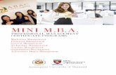 mini mba brochure[6 page] - Assumption University of ... operational CRM and how to deliver a successful CRM project, issues that relate to the success and failure as well as risk