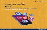 Edexcel GCSE ICT - Pearson qualificationsqualifications.pearson.com/content/dam/pdf/subject-updates/ICT/... · Edexcel GCSE ICT Controlled Assessment Teacher Support Book Unit 2: