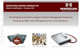 171030 MANGANESE PRESENTATION MUNICH - ASX MINING COMPANY LTD ... program: 8% EV by 2018, 12% by 2020. ... § 40% of the global market by value. MANGANESE MARKET– HIGH PURITY IS