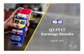 Q3 FY17 Earnings Presentation FINALs21.q4cdn.com/.../2017/Q3/Q3-FY17-Earnings-Present… ·  · 2017-07-10This guidance does not include any future acquisitions or divestitures and