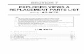 EXPLODED VIEWS & REPLACEMENT PARTS  · PDF fileexploded views & replacement parts list. mo. del no. : ag-ac7p. co. ntents . s7-1. frame and casing section (1