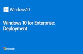 Windows 10 Deployment - info. · PDF fileSee Windows 10 Deployment Workshop Dedicated Resource ISV Service Provider User and/or Administrator 3rd Party Tools 3rd Party Tools System
