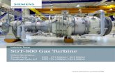 Industrial Power SGT-800 Gas Turbine - · PDF fileSiemens Simatic control system ... Turbine controls, generator control panel, motor control ... where the SGT-800 gas turbine provides