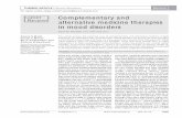 Complementary and alternative medicine therapies · PDF filethese disorders seek mental health ... This article reviews the potential uses of complementary and alternative medicine
