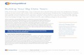 Building Your Big Data Team - DesignMind · PDF fileDesignMind BACKGROUND/PREVIOUS ROLE: Linux cluster admin, MySQL / Postgres / Oracle DBA. See Gwen Shapira’s excellent blog on