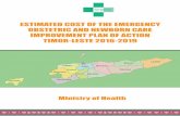 ESTIMATED COST OF THE EMERGENCY OBSTETRIC · PDF fileThis Plan of Action is in line with the Health Sector Development plan and ... BEmONC and CEmONC facilities resulting from improvement