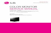 COLOR MONITOR SERVICE MANUAL - ESpecmonitor.espec.ws/files/servicemanual_181.pdf · COLOR MONITOR SERVICE MANUAL Website: ... • Make certain that treatment person’s body are ...