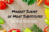 Alternative Protein Sources Market Survey of Meat … Survey of Meat Substitutes Alternative Protein Sources Morningstar Grillers Crumbles : Angela Braun Morningstar Grillers Veggie