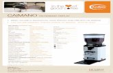 CAIMANO ON-DEMAND DISPLAY - conticoffee.co.zaconticoffee.co.za/wp-content/uploads/2017/07/Anfim-Caimano-OD-II.pdf · info@anfim.it | COMPANY OF THE CAIMANO ON-DEMAND DISPLAY Professionale