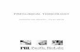 PRECLINICAL TOXICOLOGY - Pacific  · PDF filePreclinical Toxicology – Guidance for Industry Page 1 PACIFIC BIOLABS – YOUR PARTNER FOR PRECLINICAL SAFETY TESTING As The
