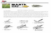 Manta Ray Installation Instructions 1.0 · PDF fileManta Ray Installation Instructions 1.0 Description ... Set-up and position to install the Manta Ray anchor Drive steel coupler at