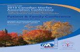 Welcome to the 2015 Canadian Marfan Association Conference · PDF fileWelcome to the 2015 Canadian Marfan Association Conference ... (paediatrics), Toronto ... 2015 Canadian Marfan