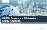 SICAM – Products and Solutions for Energy Automation – Products and Solutions for Energy Automation ... Support of • 7KE85 ... AK 1703 SICAM AK SICAM AK 3 20.-21.