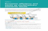 TOPIC 4 Economic ef˜ciency and equity as contemporary ... · PDF fileEconomic ef˜ciency and equity as contemporary economic issues ... is an international movement ... • Transfer