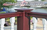 Color and Woodgrain Vinyl Railing - Pro Fence Supply · PDF fileColor and Woodgrain Vinyl Railing VFT6C-3 Flat T-Rail with Colonial Balusters Shown in Grand Illusions Vinyl WoodBond
