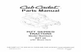 Parts Manual - Cub · PDF fileParts Manual w/50" Mower ... 32 TABLE OF CONTENTS MODEL RZT 50 NOTE: For painted parts, please refer to the list of color codes below. Please add the