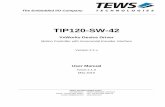 TIP120-SW-42 - TEWS TECHNOLOGIESproperty=Pdf… · Enable and configure interrupt callback functions (input lines and LM628/LM629 interrupts) The TIP120-SW-42 supports the modules