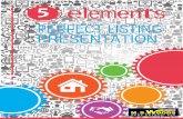 5 Elements of the Perfect Listing Presentation - … call it “THE PERFECT LISTING PRESENTATION.” ... perfect listing presentation for them, complete with the ideal value proposition.