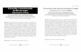 ISSN 2007-204X Extracción y caracterización Extraction · PDF filecrianza de la grana cochinilla (Dactylopius coccus costa), a la comercialización de cladodios para consumo humano