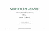 Questions and Answers - docshare04.docshare.tipsdocshare04.docshare.tips/files/23509/235090334.pdfQuestions and Answers How Relevant Questions Obtain ... Shainin Classical and Taguchi