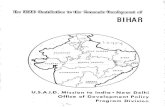BIHAR - pdf.usaid.govpdf.usaid.gov/pdf_docs/pdacx902.pdf · believe that Patna, ... summer seat of.the State Government. ... Dairy Deyelopment Agricultiral Education & Research