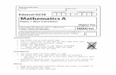 hbkportal.co.uk Non-Calc... · Web viewGCSE Mathematics (Linear) 1MA0 Formulae: Higher Tier You must not write on this formulae page. Anything you write on this formulae page will